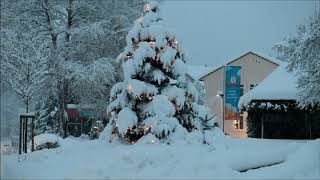 Weihnachten Neujahr 2018/2019 in Isny im Allgäu - Schneefall - Winterlandschaft - HD Video