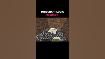 Minecraft Logic... #shorts #minecraft