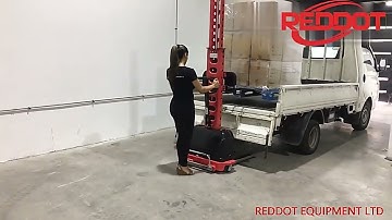 REDLIFT Brand Portable 500kg Self Loading Forklift Counterbalance Lift Electric Pallet Stacker