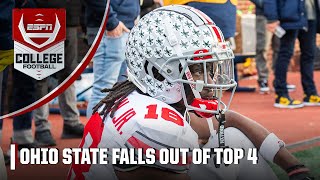 🚨 CFP RANKINGS REVEALED 🚨 OHIO STATE FALLS ALL THE WAY TO 6 😱 | ESPN College Football