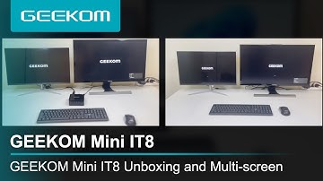 GEEKOM Mini IT8 Unboxing and Multi-screen Display