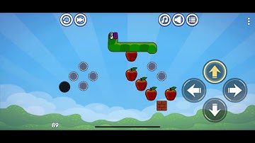 Apple Worm: Logic Puzzle. Level 89. Walkthrough.