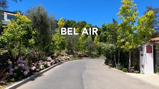 [4K] Bel Air - Bel Air Rd, Nimes Rd, East Gate, Real Estate, Los Angeles, Mansions, ASMR