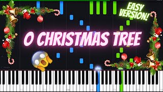 O Christmas Tree Piano Tutorial (Slow Easy Version) | Traditional Christmas Carols on Piano