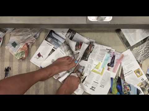 ASMR 🦶destroys a magazine