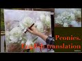 Peonies. English translation. Oil painting lesson. Пионы.Урок с английским переводом #Flowerbrushes