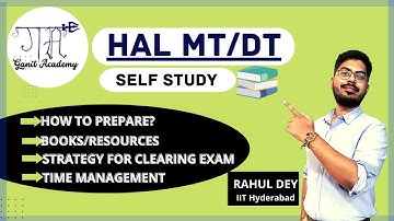 How to prepare for HAL MT/DT SELF-STUDYING||Books and Resources|| Strategy||Time Management||