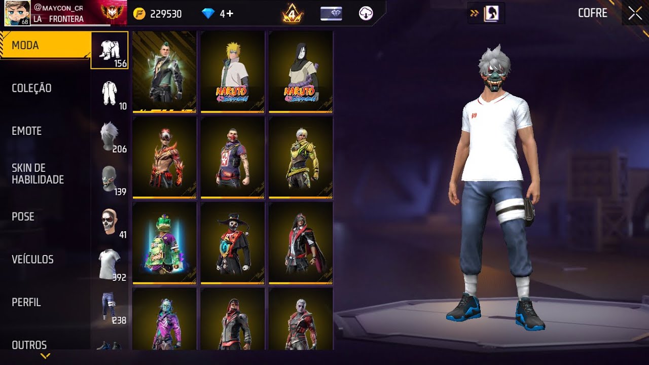 MOSTRANDO MINHA CONTA DE FF