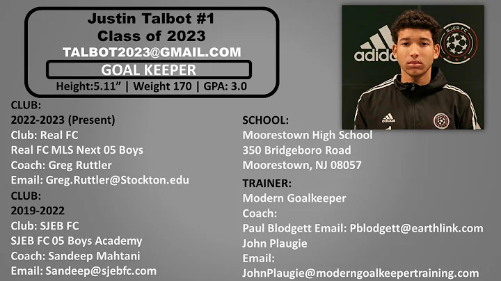 Justin Talbot | Keeper | Class of 2023