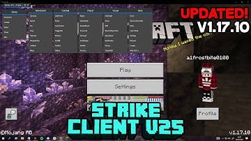 New 1.17.10!! Minecraft Windows 10 Bedrock Edition Strike Hacked Client.