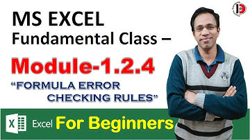EXCEL ERROR CHECKING RULES || How To Fix Excel Formula Errors #DIV/0! ||BASIC EXCEL FOR BEGINNERSII