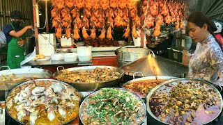 Amazing Cambodian Street Food - Delicious Whole Duck, Chicken Vegetable Soup, Grilled Duck & More