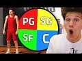 SPIN The WHEEL To CREATE My Player For the Park! NBA 2K19