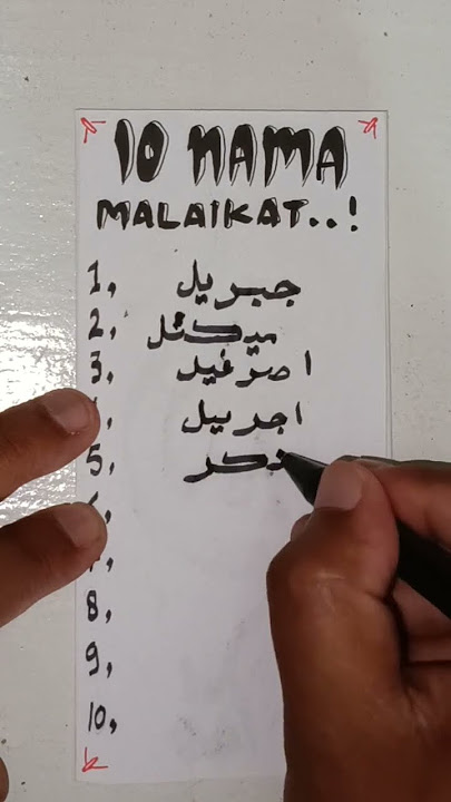 10 tugas malaikat dalam Islam #kaligrafi #malaikat #islam