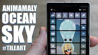 Animamaly:Ocean Sky Lumia #TileArt theme screenshot 5