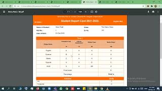 GSEB Exam Type and Skill based - Mount Bona Report Generation screenshot 2