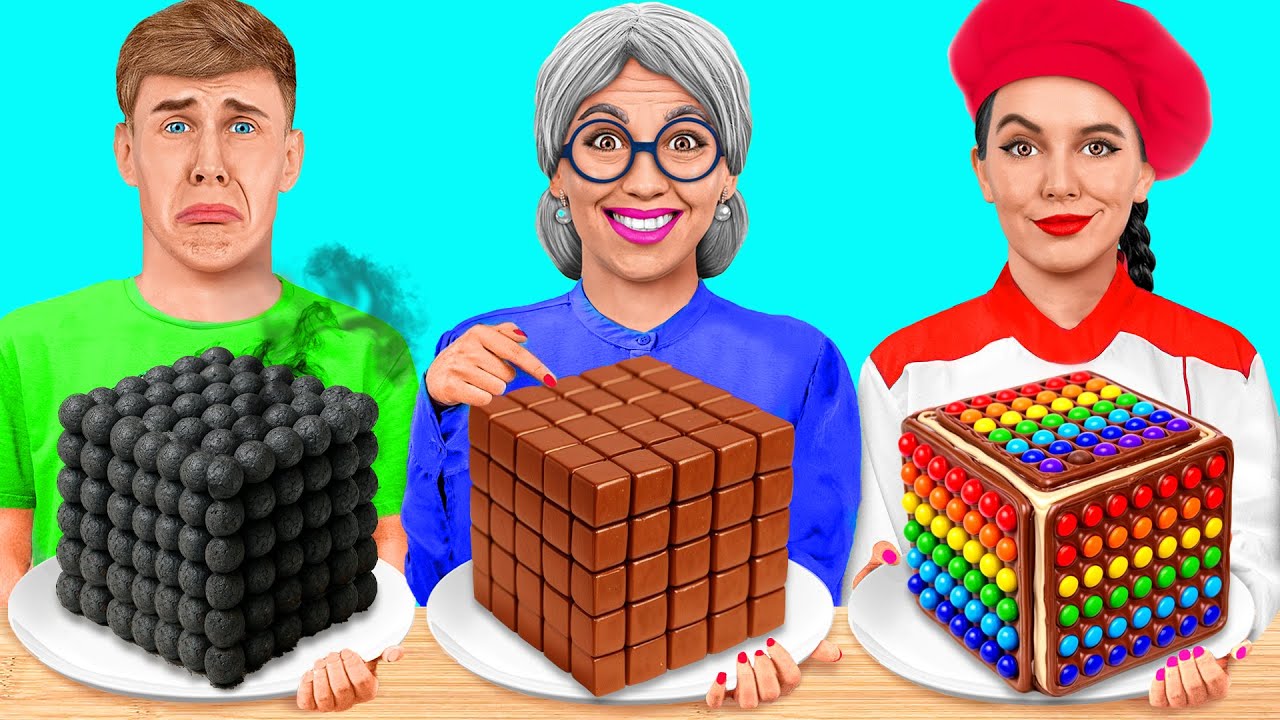 Me vs Grandma Cooking Challenge | Tasty Food Tricks by Jelly DO Challenge