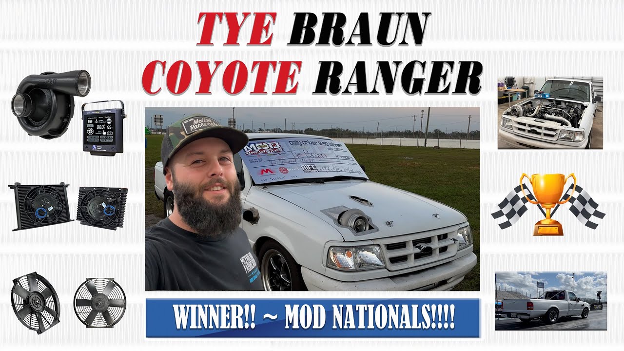 WE WON MOD NATIONALS!!!! Tye Braun Home Built Coyote Swapped Ranger ...