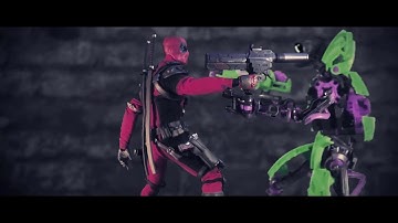 Deadpool vs Doombots stop motion animation (scene from unfinished project)