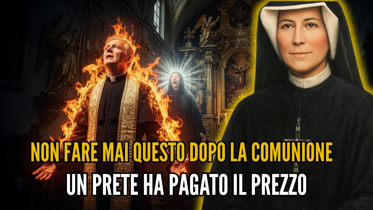 NON FARE MAI QUESTO DOPO LA COMUNIONE: Santa Faustina ha rivelato una visione su un sacerdote...