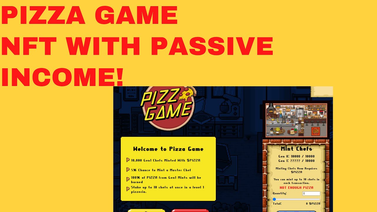 Pizza Game, , NFT that generating passive income