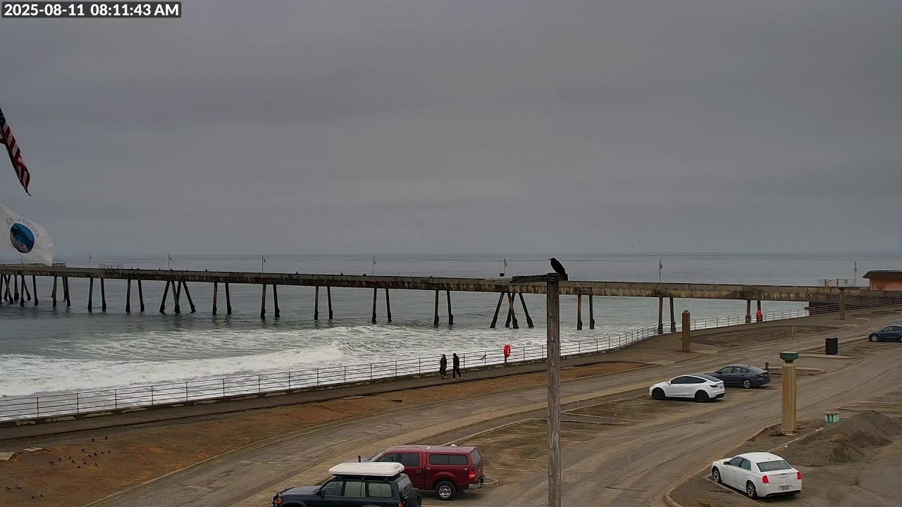 Pacifica Pier Closeup, Pacifica, CA 4k Live