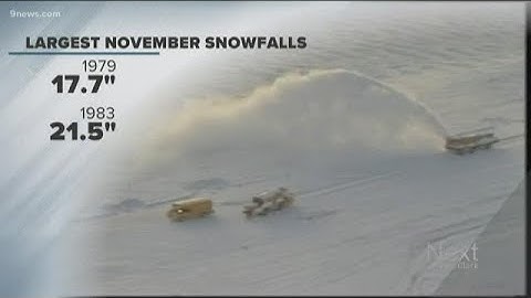 Looking back at Denver's biggest November snow storms