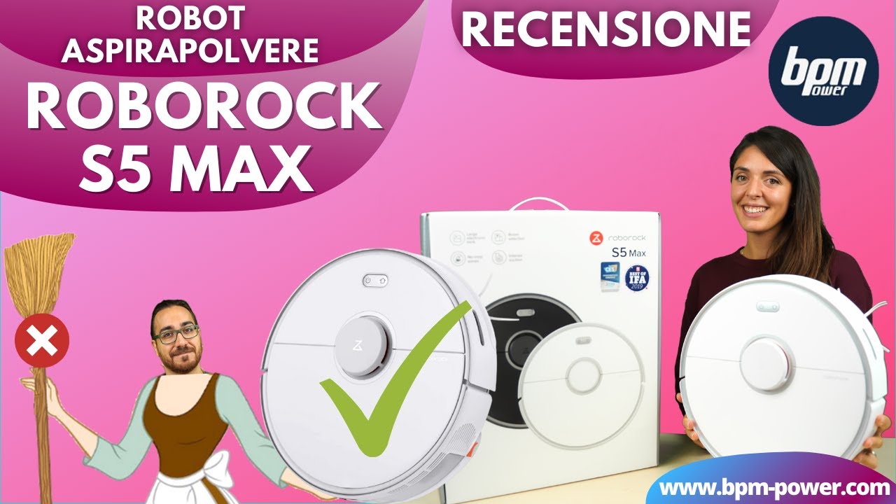 Aspira E Lava! Aspirapolvere Roborock S5 Max