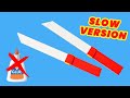 Paper knife: without TAPE or GLUE | Ninja Weapon (SLOW VERSION) | Paper Weapons Easy To Make