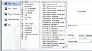 Create a New Web Page in Dreamweaver CS3