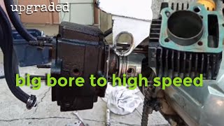 Rusi 110 wave type install big bore to high speed and upgraded