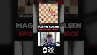 Magnus SPOTS the TRICK and He FORKS King and Rook