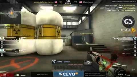 Shroud ace vs Netcode on Nuke 1v5