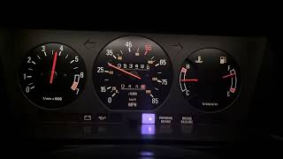 1981 Volvo 240 0-60 acceleration run