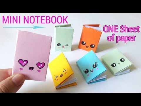 DIY Mini Notebook, Back to School