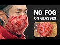 Easiest - Full covered 3D mask / No fog on glasses / Face mask tutorial