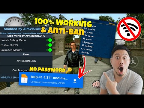 Bully Aniversary Edition Mod Menu v1.4.311, No Ban, VIP, Unlocked All Weapons | New Update!