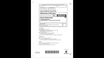 Merged 2025 Pearson EDEXCEL As Level Music Technology Paper 3 And Mark Scheme 8mt0 03