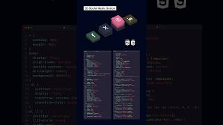 3D social media button (HTML, CSS only) #htmlcss #frontend #development