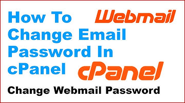 How To Change Webmail Password In cPanel | Resetting Webmail Password In cPanel