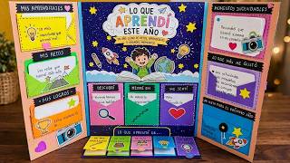 Lapbook Tutorial // WHAT I LEARNED THIS YEAR // Easy End of Term / End of School Year Idea
