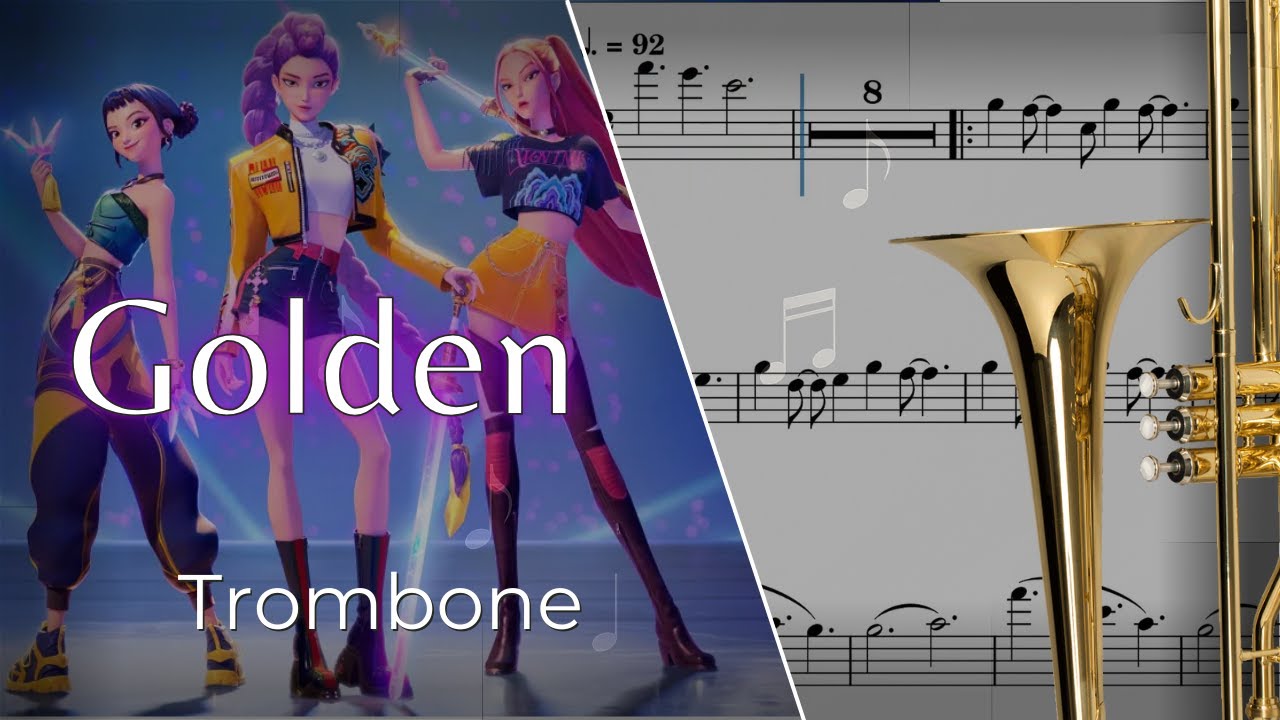 Golden – Trombone Sheet Music 🎶 | Kpop Demon Hunters OST (PDF Link)