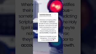 When someone uses “righteous” anger to force their will, it’s spiritual manipulation 🚩
When people excuse their anger as righteous, explained Dr. Ballard, they are shutting down any opportunity for accountability and growth—not to mention the serious theological issues that come with that mindset.
He continues: “I’ve seen this with pastors of large churches, where they claim the Holy Spirit told them what they needed to do. When church elders express hesitancy, the pastor steamrolls them under the guise of divine authority. That is not the biblical model of leadership, and it happens far too often.”
When someone uses “righteous” anger to silence others, resist accountability, or force their will, its not from God—it’s spiritual manipulation.
📩 Want to read more? https://www.beemboldened.com/post/can-righteous-anger-justify-abusive-behavior-with-dr-michael-ballard
.
.
.
#RighteousAnger #BiblicalWisdom #SpiritualAbuseAwareness #FaithAndAccountability #DiscerningChristians #ChurchLeadershipMatters When someone uses “righteous” anger to force their will, it’s spiritual manipulation 🚩