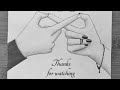 How to draw infinite love symbol with couple hand ||