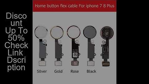 Home Button Flex Cable For iPhone 7 8 Plus Home Button With Flex Cable No Touch ID Fingerprint Funct