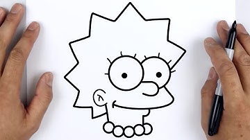 HOW TO DRAW LISA SIMPSON | The Simpsons - Easy Step By Step Tutorial For Beginners