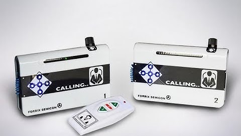 1 remote 2 staff calling system, FORBIX SEMICON, wireless attendant calling system