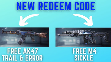*NEW* REDEEM CODE FOR GARENA CODM | REDEEM CODE FOR AK47 TRAIL & ERROR AND M4 SICKLE | COD MOBILE