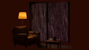 Black Screen Rain & Brown Noise for Tinnitus Relief | Deep Sleep Therapy & Peaceful Night Ambience