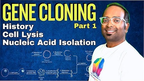 Cell lysis and Nucleic acid isolation | GENE CLONING PART- 1 | RDT